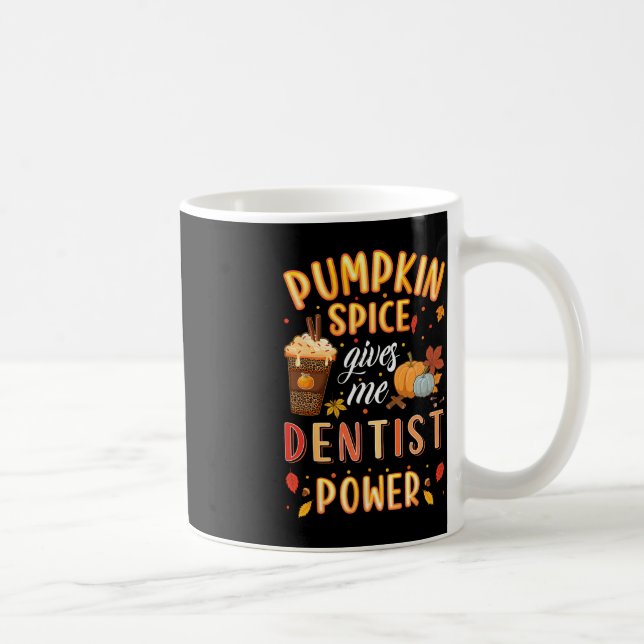 Pumpkin Spice Tentist Power Autumn Fall Season Den Kaffemugg (Höger)