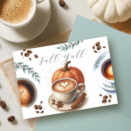Pumpkin Spice Thanksgiving Cards Tack Kort