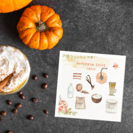 Pumpkin Spice | Thanksgiving Friendsgiving Napkin Pappersservett