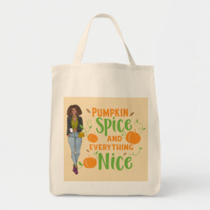 Pumpkin Spice Tote Bag Tygkasse
