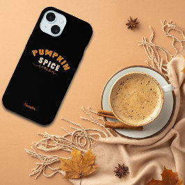 Pumpkin Spice Vibes Personalize Name Phone Case