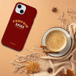 Pumpkin Spice Vibes Personalize Name Phone Case