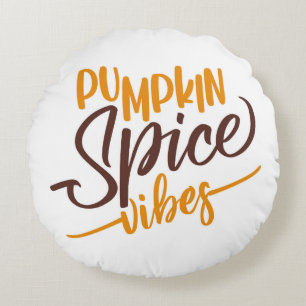 Pumpkin Spice Vibes Rund Kudde