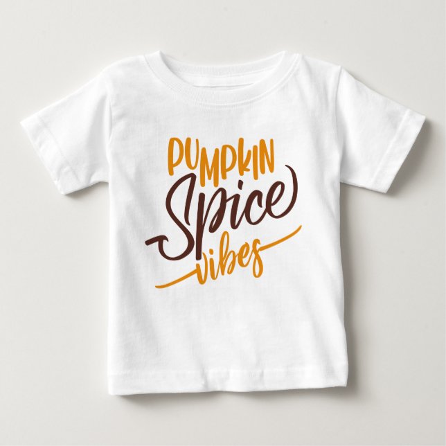 Pumpkin Spice Vibes T Shirt (Framsida)