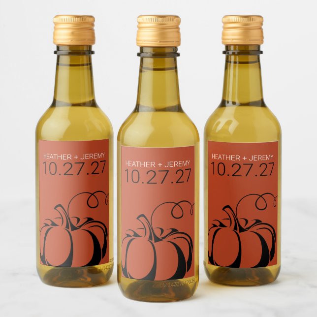 Pumpkin Spice Vinetikett (Flaskor)