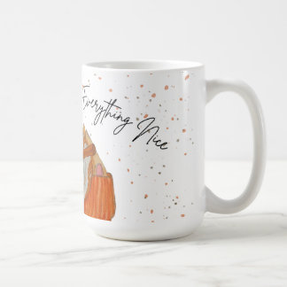 Pumpkin Spice Watercolor Mysiga Kaffe Mugg