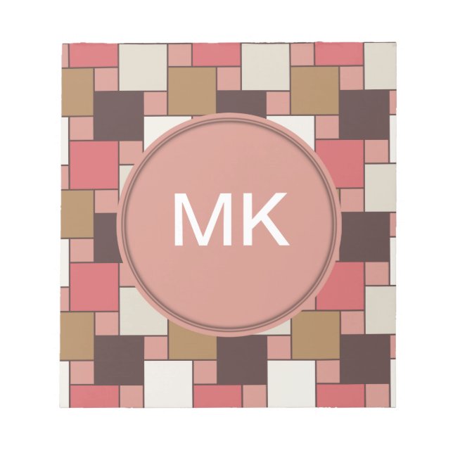 Pumpkin Spice Weave Mönster Anteckningsblock (Framsida)