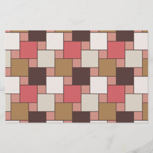 Pumpkin Spice Weave Mönster Brevpapper