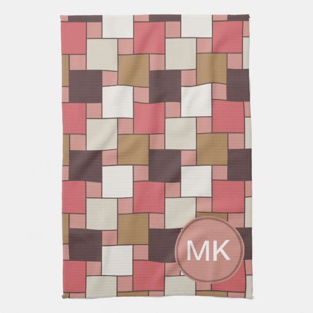 Pumpkin Spice Weave Mönster Kökshandduk (Vertikal)