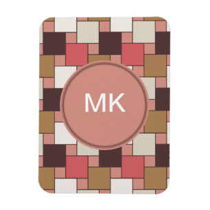 Pumpkin Spice Weave Mönster Magnet
