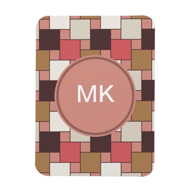 Pumpkin Spice Weave Mönster Magnet (Vertikal)