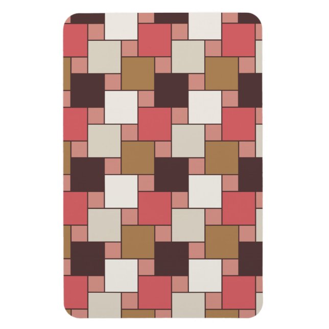 Pumpkin Spice Weave Mönster Magnet (Vertikal)