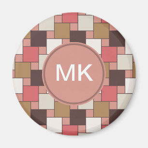Pumpkin Spice Weave Mönster Magnet