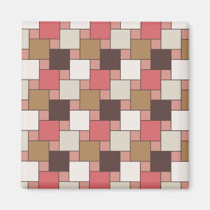 Pumpkin Spice Weave Mönster Magnet