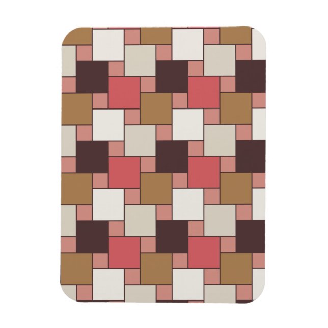 Pumpkin Spice Weave Mönster Magnet (Vertikal)