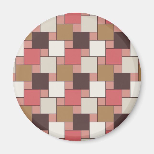 Pumpkin Spice Weave Mönster Magnet (Framsidan)