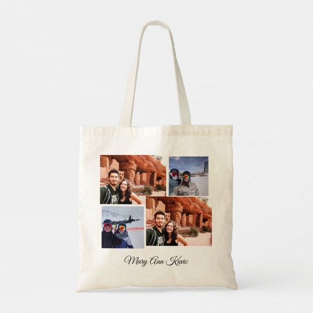 Pumpkin Spice, Yum! Foto och text bakåt Tygkasse (Baksida)