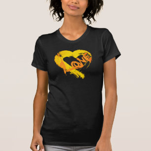 Pumpkin spjutat med Kärlek Heart T-Shirt
