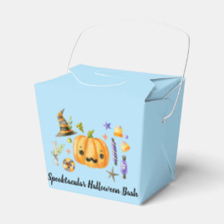 Pumpkin Spooktacular Halloween Bash Party Blue Presentaskar