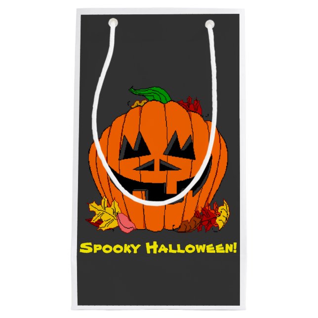Pumpkin Spooky Halloween Gift Bag (Framsidan)