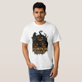 Pumpkin Squad – Dark Jack-o’-Lantern Crew T Shirt