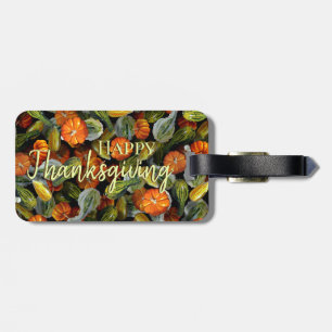 Pumpkin, Squash Autumn Harvest Luggage Tag Bagagebricka