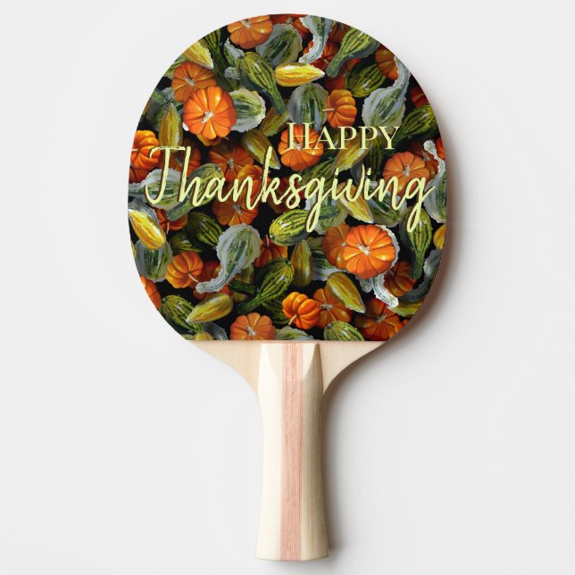 Pumpkin, Squash Autumn Harvest Ping Pong Paddle Pingisracket (Framsidan)