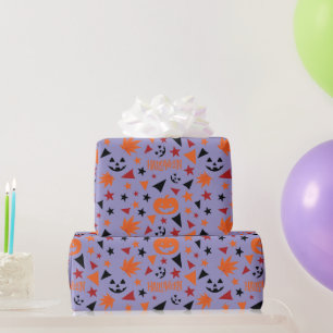 Pumpkin, Stars och Löv Sömlös avverkning Papper Presentpapper