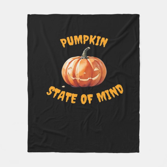 Pumpkin State of Mind - Halloween Classic T-Shirt Fleecefilt (Framsidan)