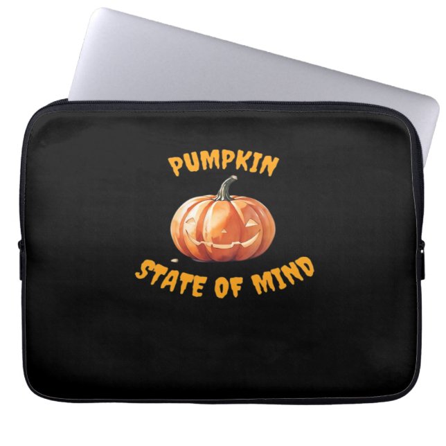 Pumpkin State of Mind - Halloween Classic T-Shirt Laptop Fodral (Framsidan)