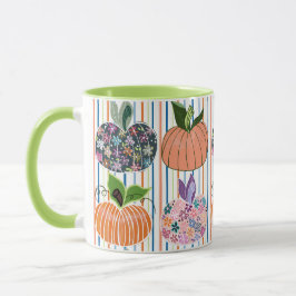 Pumpkin stripe mugg