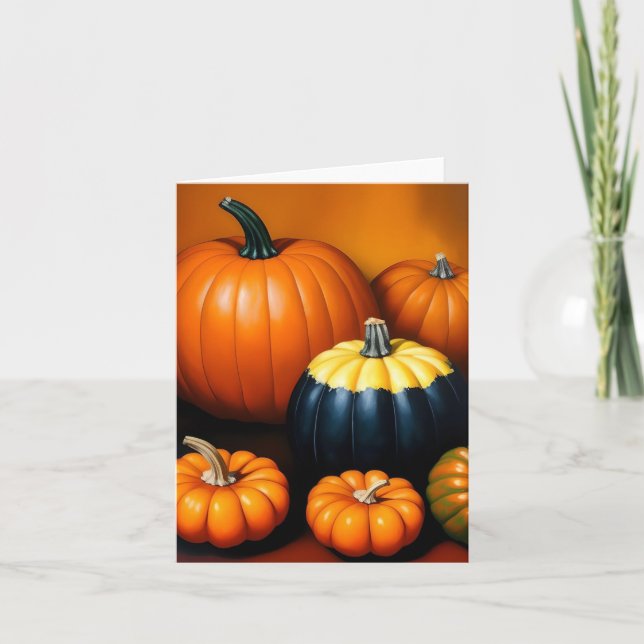 Pumpkin Study - AI - D Kort (Framsida)