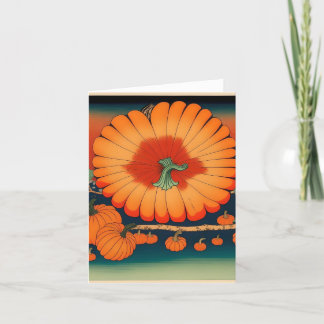 Pumpkin Study - Japanska Stil AI - E Helgkort