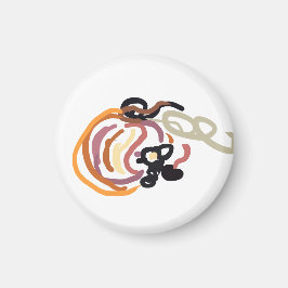 Pumpkin Sunset Autumn cute Magnet
