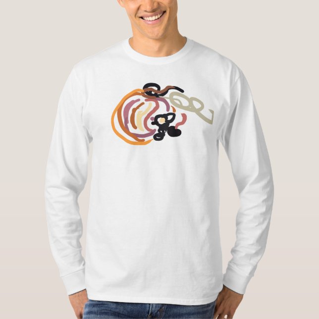 Pumpkin Sunset Autumn cute T Shirt (Framsida)
