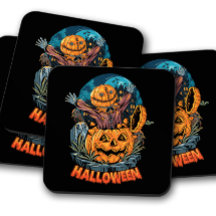 Pumpkin Surprise | Halloween Fågelskrämma Kork Dri