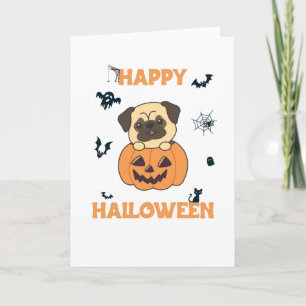 Pumpkin Sweet Hundar Happy halloween Kort
