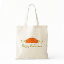 Pumpkin Swirls Halloween Bag