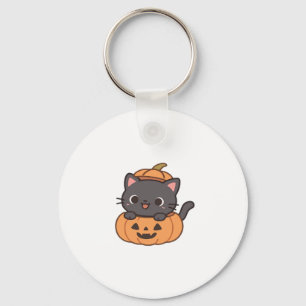Pumpkin T-Shirt - Svart kattinlägg - Nyckelring