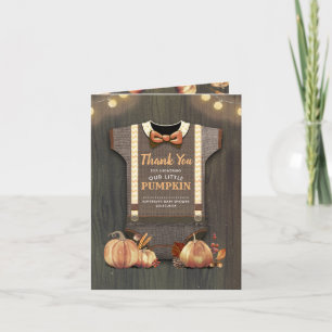 Pumpkin-Tack för Rustic Fall Tack Kort