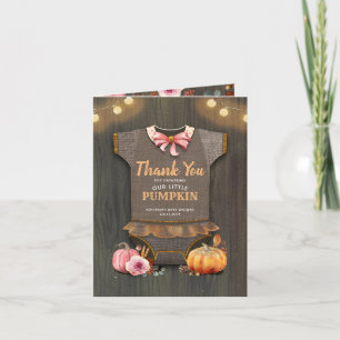 Pumpkin-Tack för Rustic Fall Tack Kort