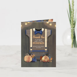 Pumpkin-Tack för Rustic Fall Tack Kort