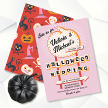 Pumpkin-tecken Mod Halloween Bröllop