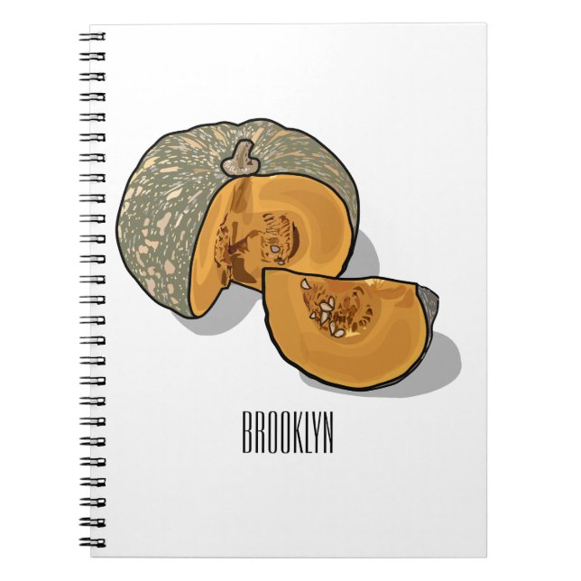 Pumpkin-tecknad illustration anteckningsbok (Framsidan)