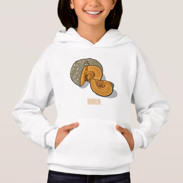 Pumpkin-tecknad illustration t shirt (Framsida)
