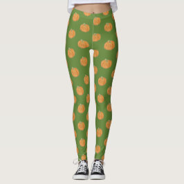 Pumpkin Teckning Leggings