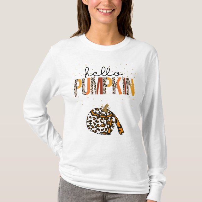 Pumpkin Tee-skjorta med Pumpkin T Shirt (Framsida)