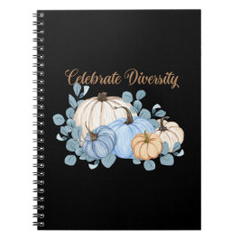 Pumpkin-temat Celebrate Diversity Notebook Anteckningsbok