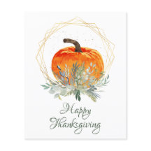 Pumpkin-Thanksgiving för budgeterad Elegant