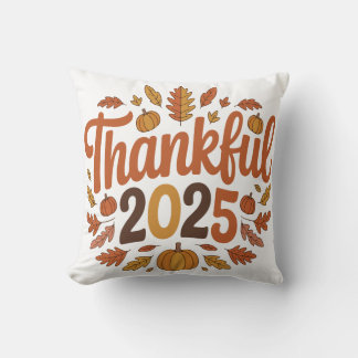 Pumpkin-Thanksgiving för hösten 2025 Kudde